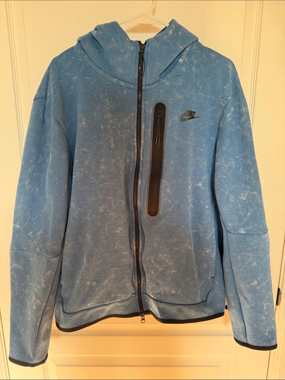 Nike Sky Blue Washed Full-Zip Hoodie